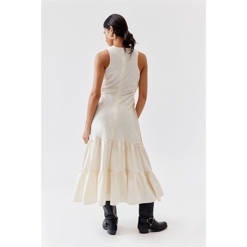 Free People Cream Midi Dress with Side Cutouts - Picture 5 of 13